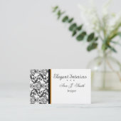 美しく華美なバロック式のデラックスなダマスク織デザイナー 名刺 (スタンド正面)