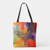 美しく蝶カラフルのトートバッグ トートバッグ (裏面)