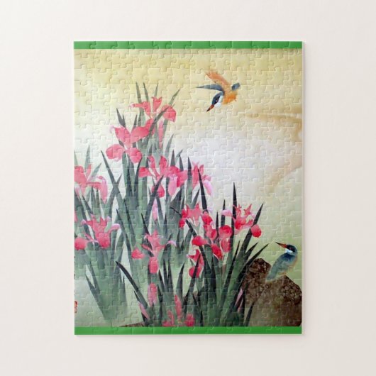 美しく装飾的な東洋の芸術のパズル ジグソーパズル (縦)