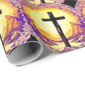 美しく詳細なキリスト教十字架 ラッピングペーパー (ロールコーナー)