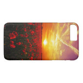 美しく赤いケシの花分野の日没 Case-Mate iPhoneケース (裏面(横))