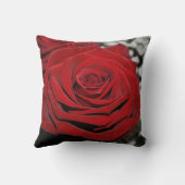 美しく赤いバラ クッション (裏面)