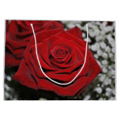 美しく赤いバラ ラージペーパーバッグ (裏面)