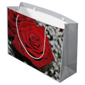 美しく赤いバラ ラージペーパーバッグ (裏面アングル)