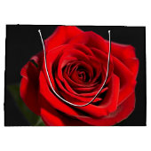 美しく赤いバラ ラージペーパーバッグ (裏面)