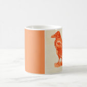 美しく赤い鳥のマグ コーヒーマグカップ (中央)