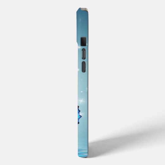 美しく輝く青い蝶 Case-Mate iPhoneケース (裏面 / 左)