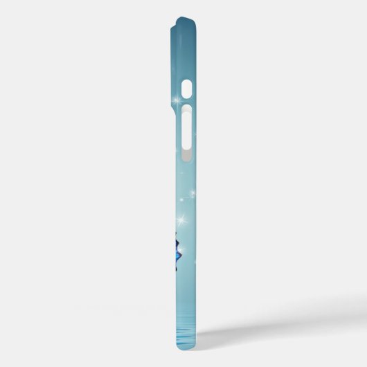 美しく輝く青い蝶 Case-Mate iPhoneケース (裏面 / 左)