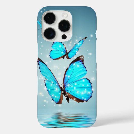 美しく輝く青い蝶 Case-Mate iPhoneケース (裏面)