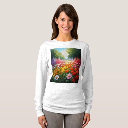 美しく違うバラ Tシャツ (正面フル)