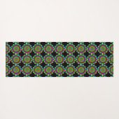 美しく青いチャクラの黙想およびヨガのマット ヨガマット (裏面(横))