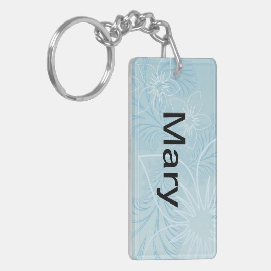 美しく青い名前 キーホルダー (正面左)