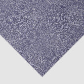 美しく青及び白く複雑な曼荼羅タラベラ 薄葉紙 (詳細)