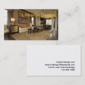 美しく飾られたインテリア 名刺 (正面/裏面)