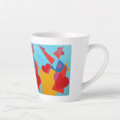 美しく鮮やかな色彩!ラテマグ カフェラテマグ (右)