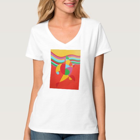 美しく鮮やかな色彩！ Tシャツ (正面)