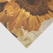 美しく黄色い質の巨大なヒマワリの写真の芸術 薄葉紙 (詳細)