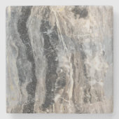 美しく黒い及び灰色石造りのコースター ストーンコースター (正面)