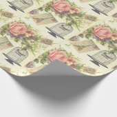 美しく、みすぼらしい、パリ、バードケージラッピング紙 ラッピングペーパー (角)