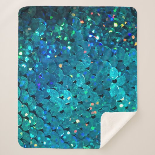 美しく、カラフルきらめくが次に続く シェルパブランケット (正面)