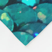 美しく、カラフルきらめくが次に続く フリースブランケット (角)