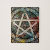 美しく、カラフルで異教のな星形五角形 ジグソーパズル (縦)