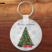 美しく、ゴージャスで、輝く、松の木 キーホルダー (正面)