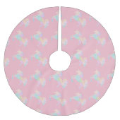 美しく、多彩なユニコーン ブラッシュドポリエステルツリースカート (正面)