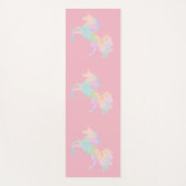 美しく、多彩なユニコーン ヨガマット (正面)