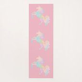 美しく、多彩なユニコーン ヨガマット (裏面)