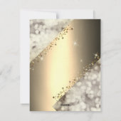 美しく、完璧カッコいいなスパークリーなホリデーカード シーズンカード (裏面)