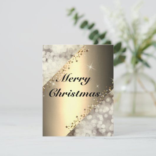 美しく、完璧カッコいいなスパークリーなホリデーカード シーズンカード (スタンド正面)