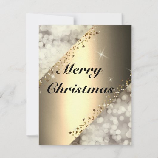 美しく、完璧カッコいいなスパークリーなホリデーカード シーズンカード (正面)