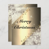 美しく、完璧カッコいいなスパークリーなホリデーカード シーズンカード (正面/裏面)
