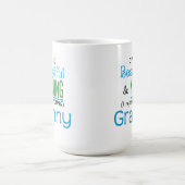 美しく、若いおばあさん コーヒーマグカップ (中央)