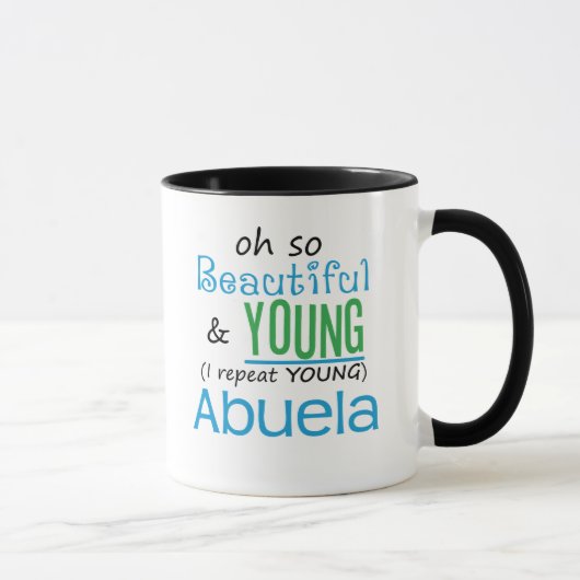 美しく、若いAbuela マグカップ (右)