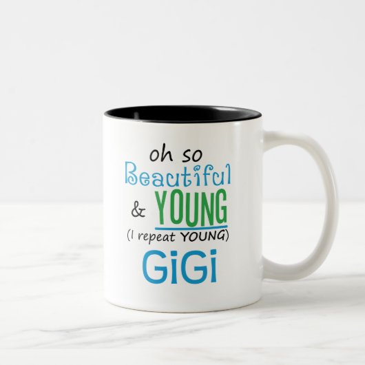 美しく、若いGiGi ツートーンマグカップ (右)