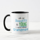 美しく、若いGrandmere マグカップ (左)