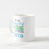 美しく、若いYaYa コーヒーマグカップ (正面左)