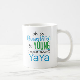 美しく、若いYaYa コーヒーマグカップ