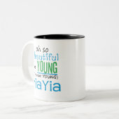 美しく、若いYiaYia ツートーンマグカップ (正面左)