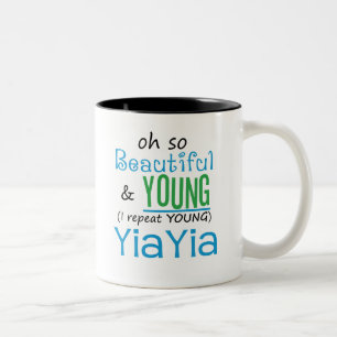 美しく、若いYiaYia ツートーンマグカップ