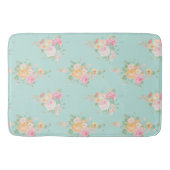 美しく、造幣局、みすぼらしいシックでカントリーシックな、フローラ バスマット (正面)