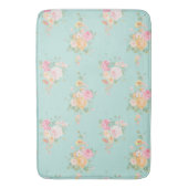 美しく、造幣局、みすぼらしいシックでカントリーシックな、フローラ バスマット (正面縦)