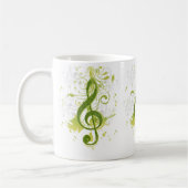 美しく、音カッコいい楽の(ばちゃばちゃ)跳ねる コーヒーマグカップ (左)