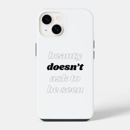 美しさは尋ねない iPhone カー iPhoneケース (裏面)