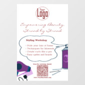 美しさを解き放つワークショップ ウィンドウサイン (シート)