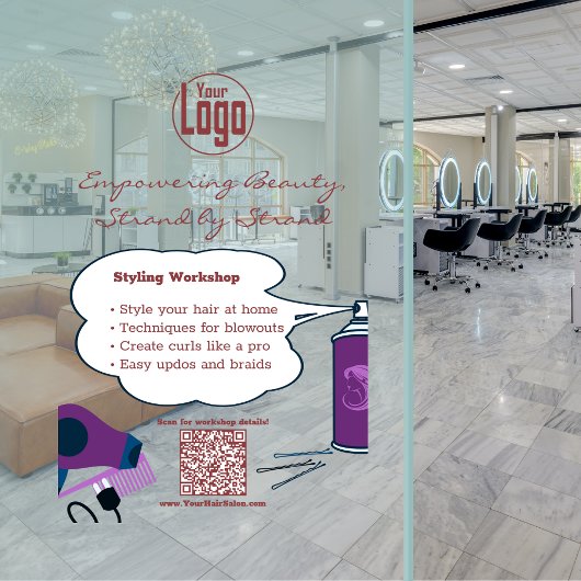 美しさを解き放つワークショップ ウィンドウサイン