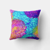 美しはっきりしたい花柄アート クッション (裏面)