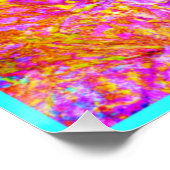 美しはっきりしたい花柄アート ポスター (コーナー)